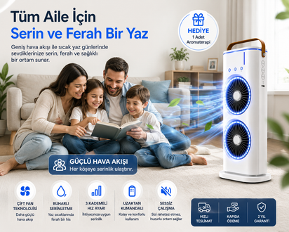 SogukBuhar™ Çift Fanlı Buharlı Hava Soğutucu