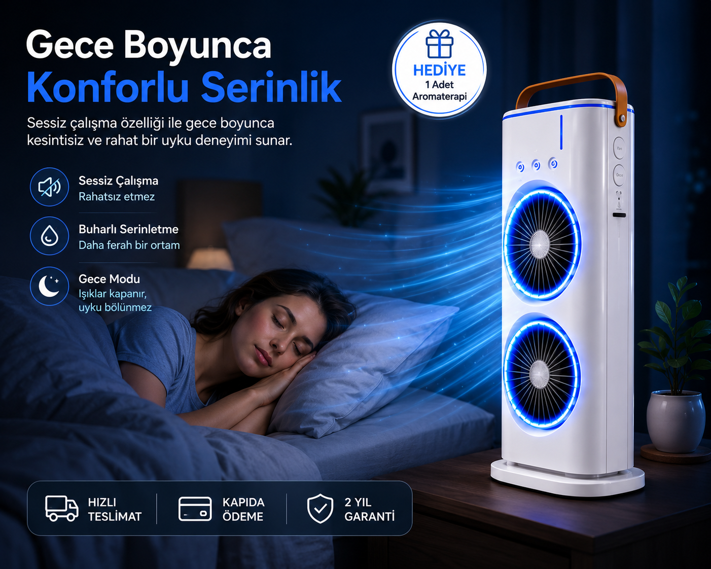 SogukBuhar™ Çift Fanlı Buharlı Hava Soğutucu